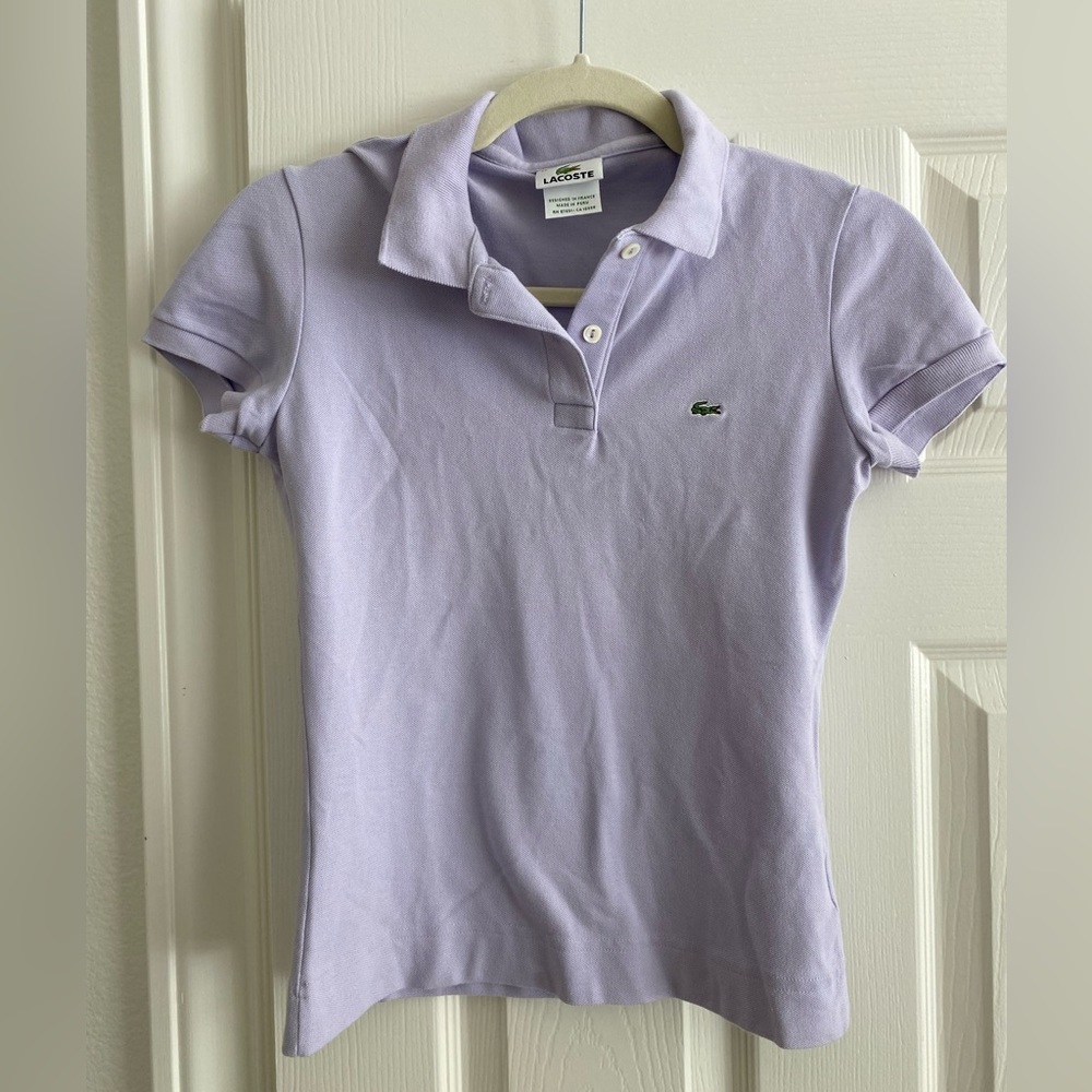 Purple Lacoste Polo